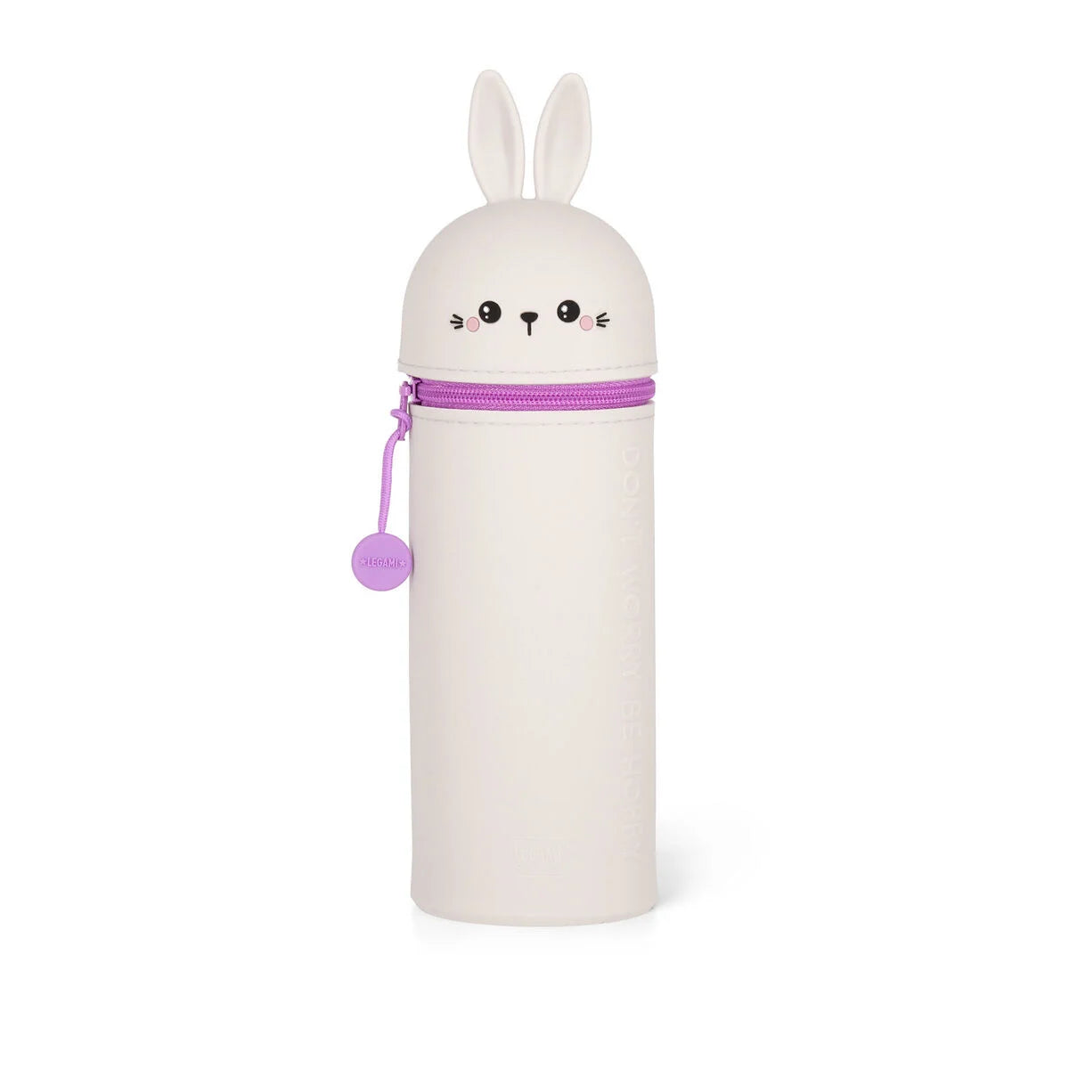 Legami '2-in-1-Federmäppchen aus Silikon Bunny „Don’t Worry Be Hoppy“