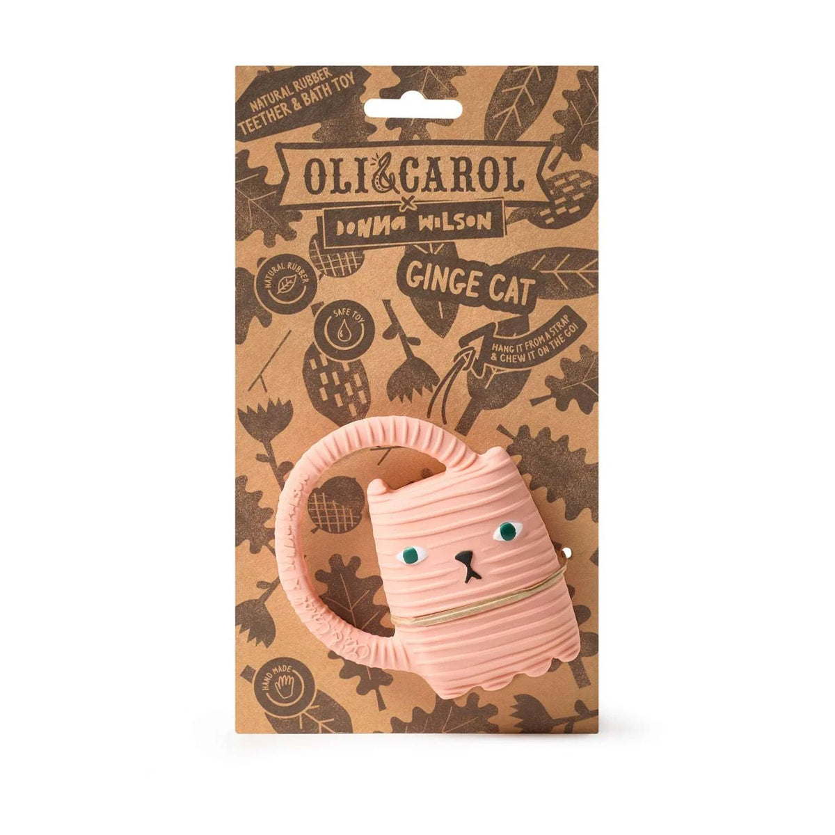 Oli & Carol 'Ginge Cat Baby Teether Fox OLI&CAROL X DONNA WILSON'