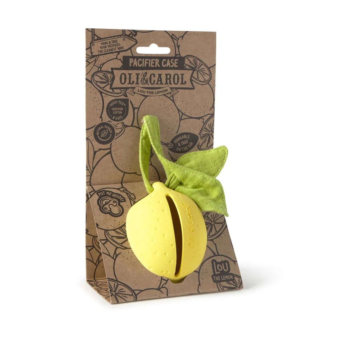 Oli & Carol 'Lou the Lemon Pacifier Case, Schnulleretui'