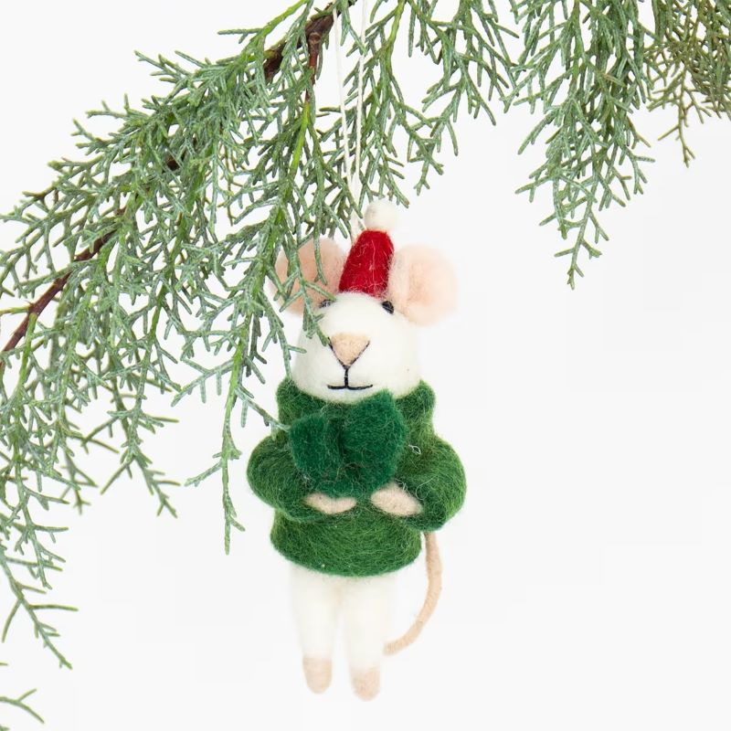 A World of Craft Weihnachtsanhänger 'Mouse Santa'
