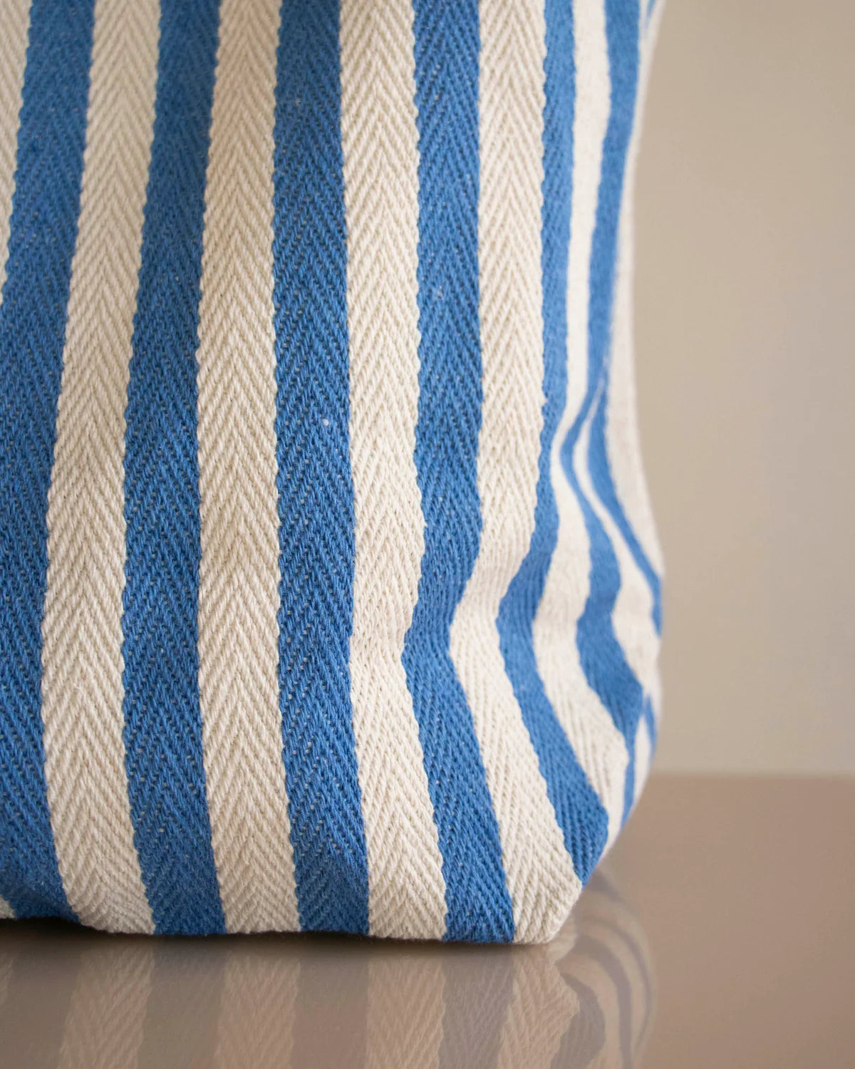 Cotton Bag Shopper Streifenmuster Natur