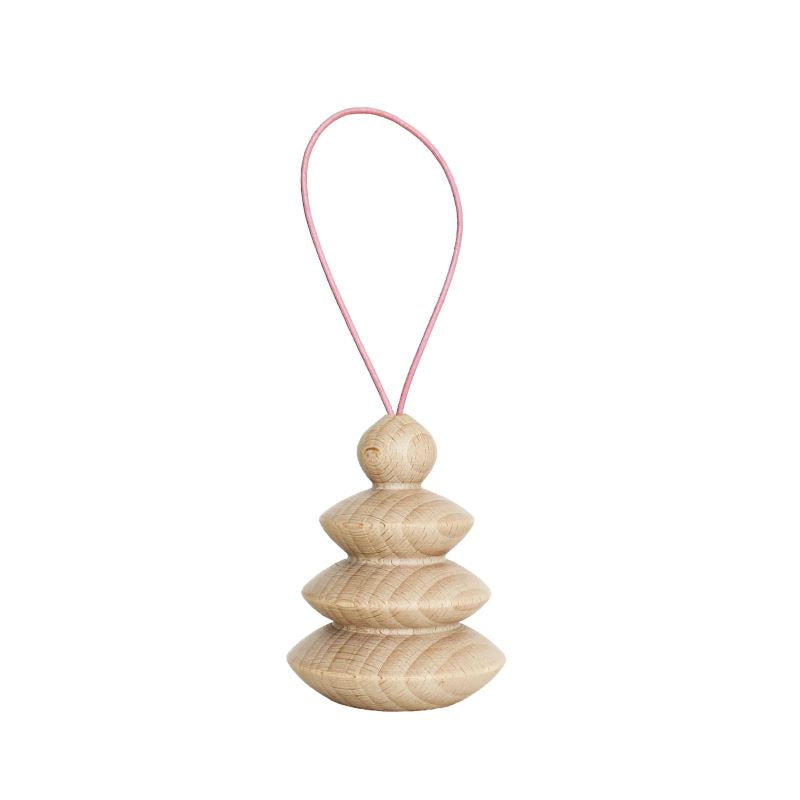 5mm Paper Anhänger 'Hölzerner Weihnachtsbaum Nr.5' - verschiedene Farben