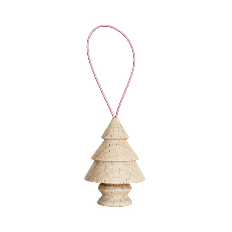 5mm Paper Anhänger 'Hölzerner Weihnachtsbaum Nr.6'
