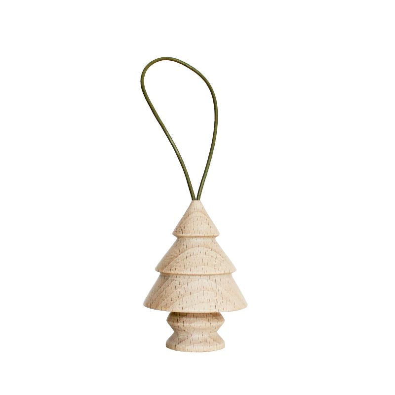 5mm Paper Anhänger 'Hölzerner Weihnachtsbaum Nr.6'