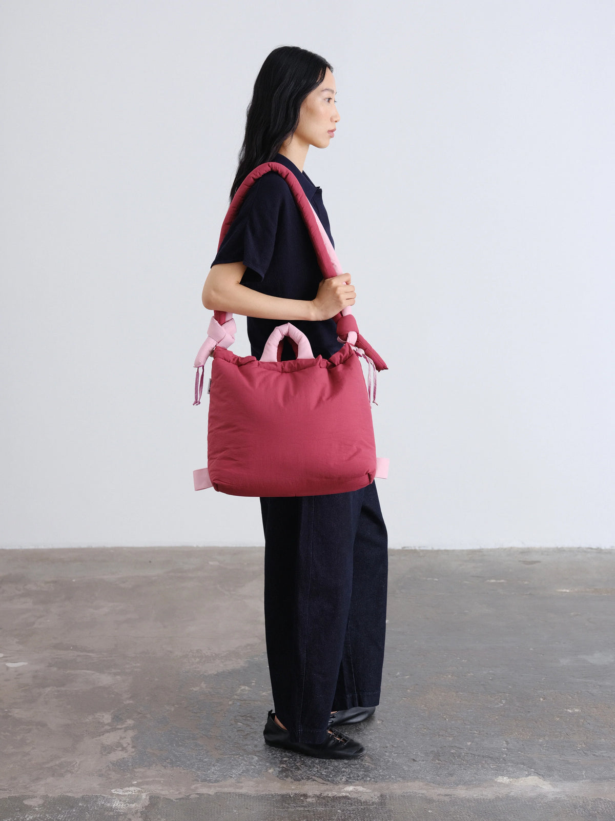 Ölend -Ona Softbag: Color Combo Cherry red + Pale pink-