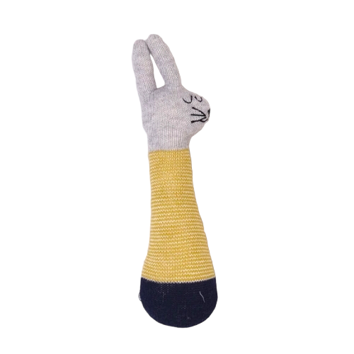 Sophie Home - Baby Rassel 'Rabbit Rassel Yellow'