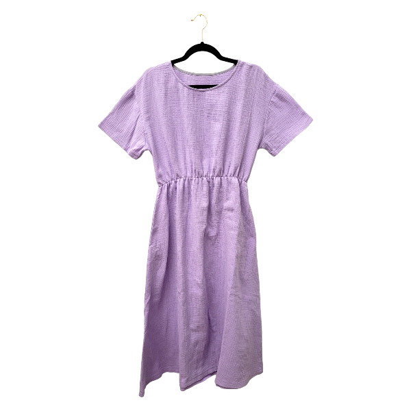 Studio du. MidiKleid aus Musselin 'leuchtendes Flieder'