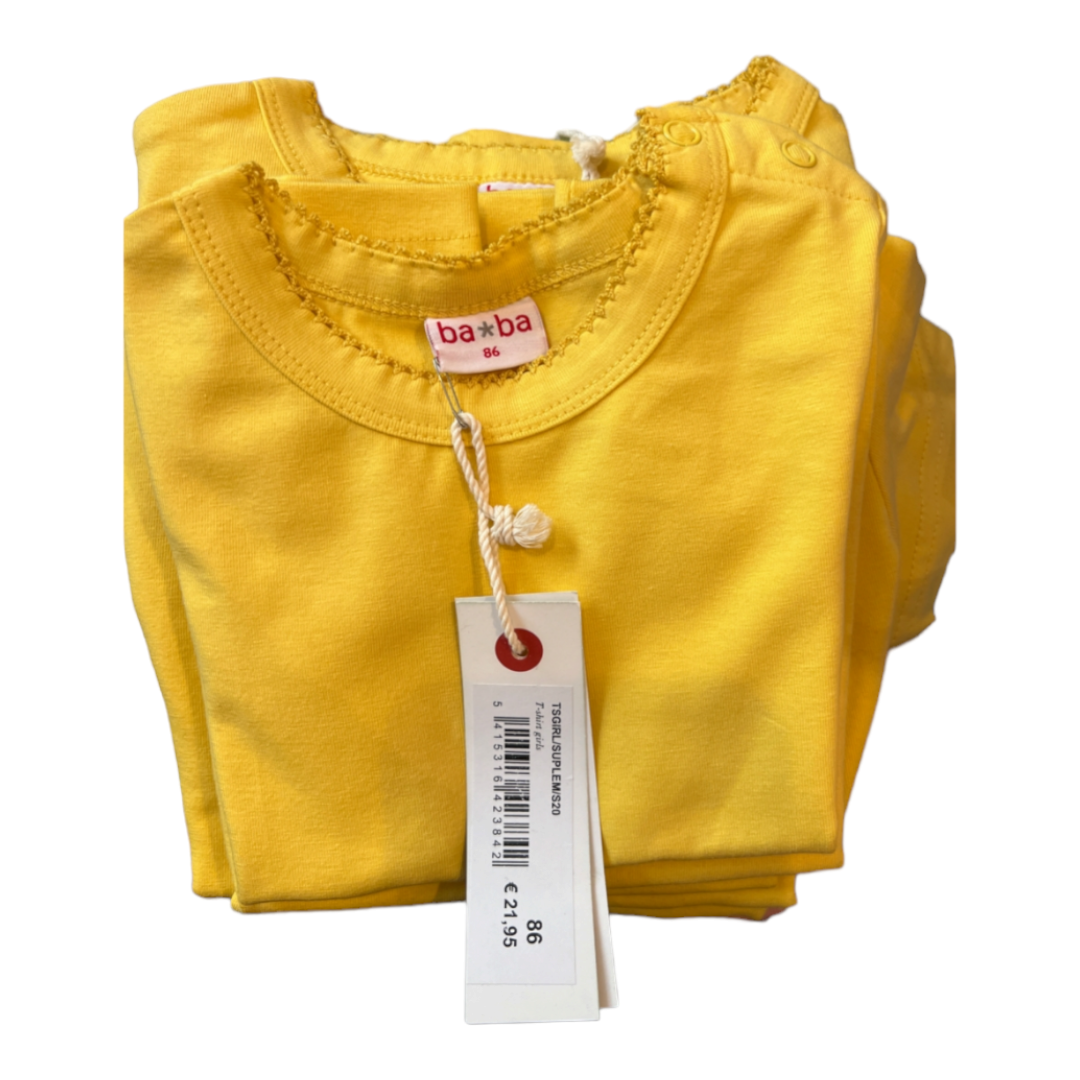 Einzelstück Gr 86  T-Shirt 'gelb' Baba Kidswear