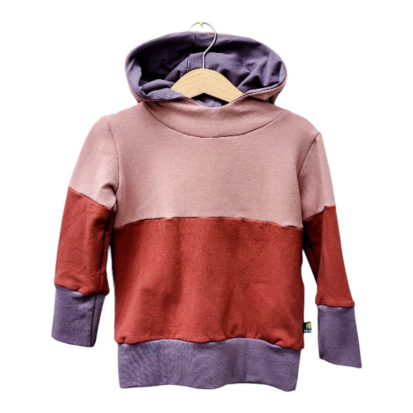 Studio du. Hoody Colorblocking 'rosa rosarost flieder'