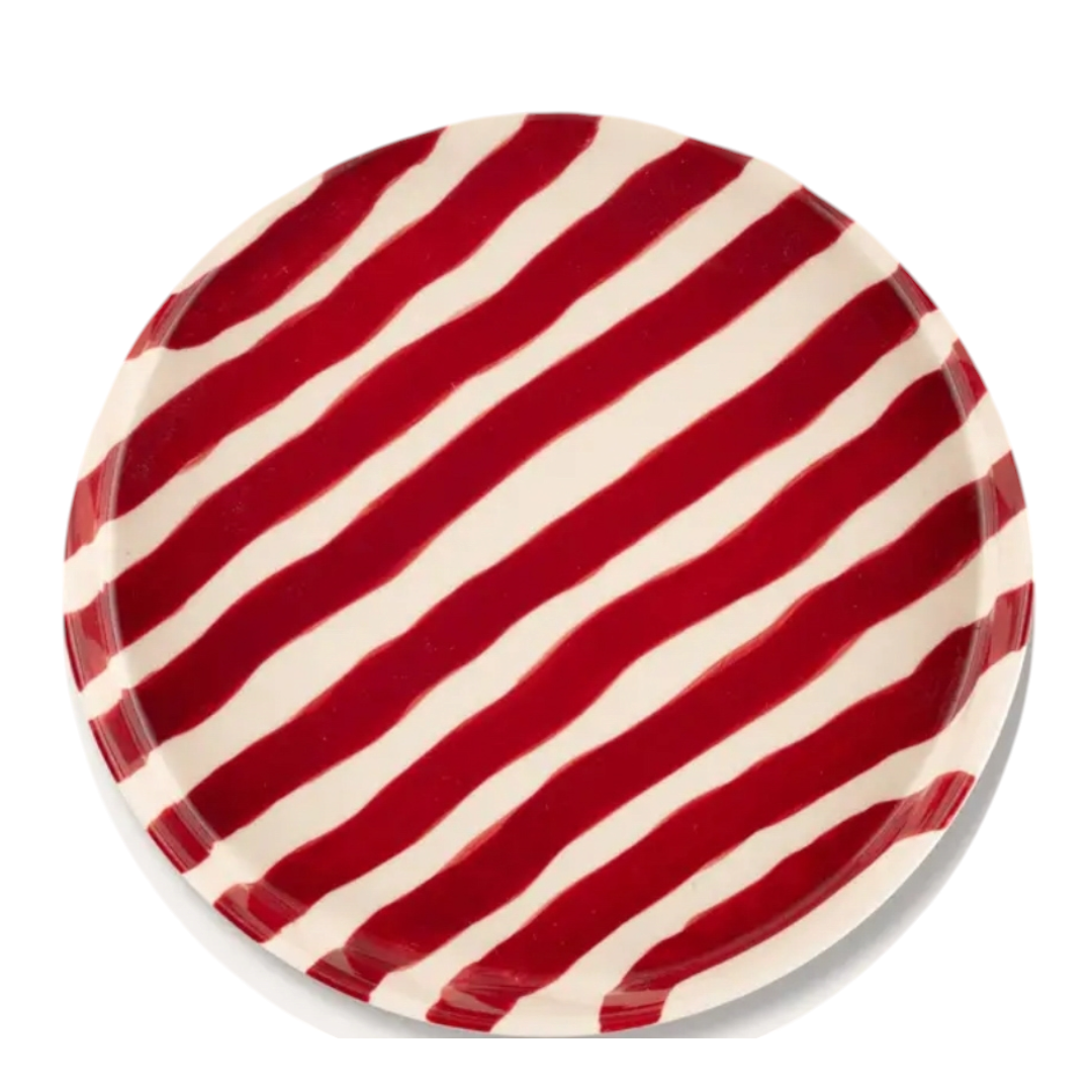 Magazin Minori Teller 'Stripes - tramonto red'