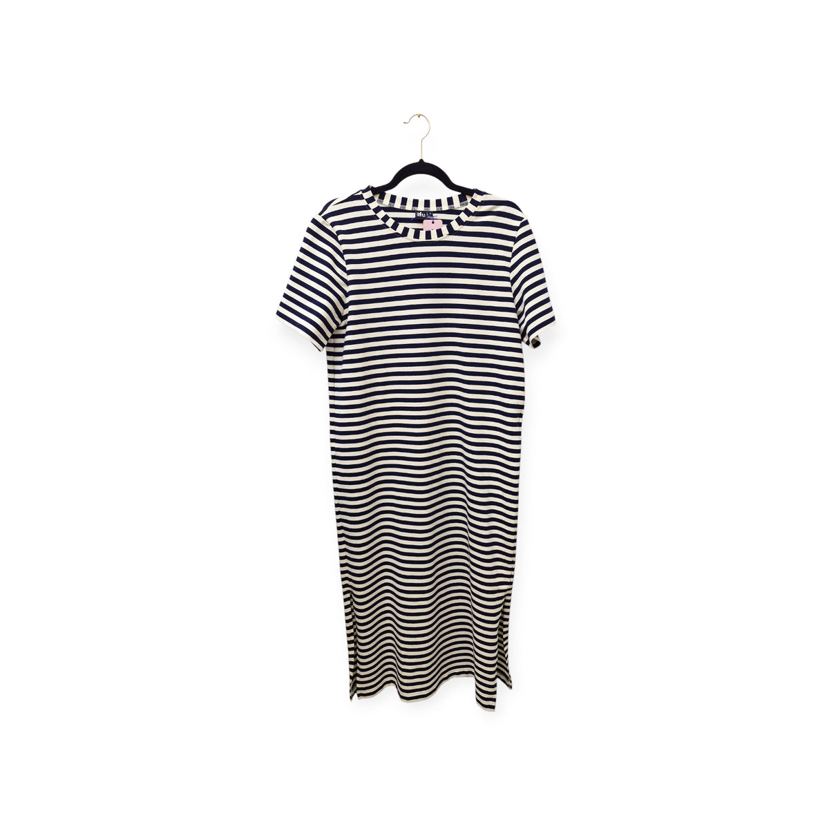Studio du. Shirtkleid 'gestreift/weiß marineblau'