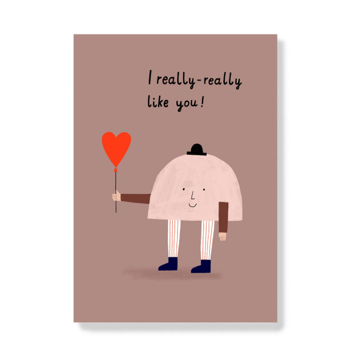 Postkarte 'I really-really like you'