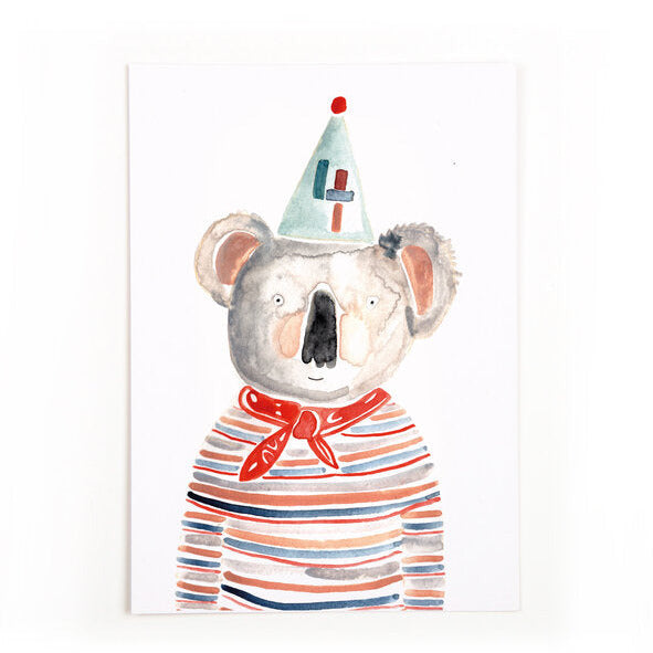 Postkarte '4' Gretas Schwester