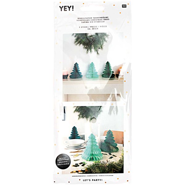 Wabenpapier Tannenbaum 'grün'