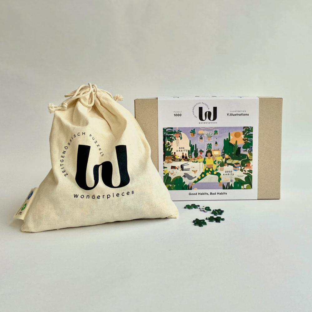 Puzzle 'Good Habits, Bad Habits' von Y.Illustrations - 1000 Teile' Wonderpieces