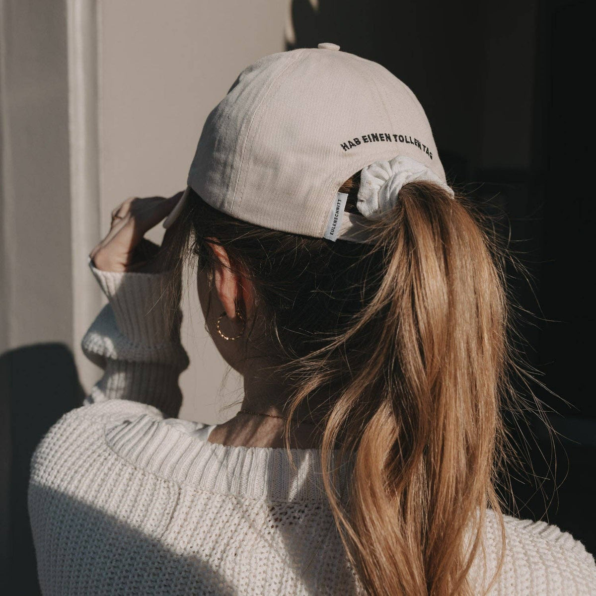 Eulenschnitt - Cap beige Herz