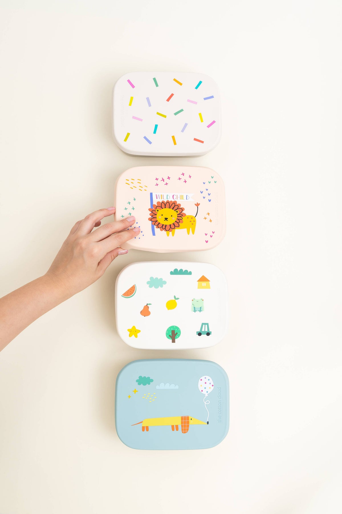 LUNCHBOX AUS EDELSTAHL MIT Fächern FÜR KINDERKONFetti