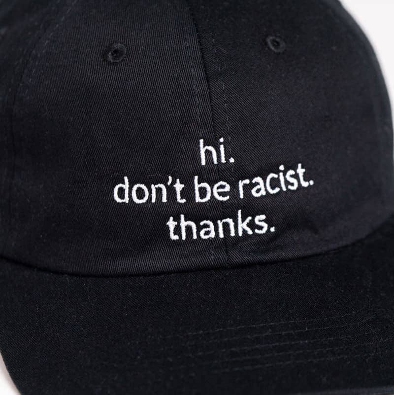 arrel  Hi. don't be racist. thanks. Premium Dad Cap - black & white