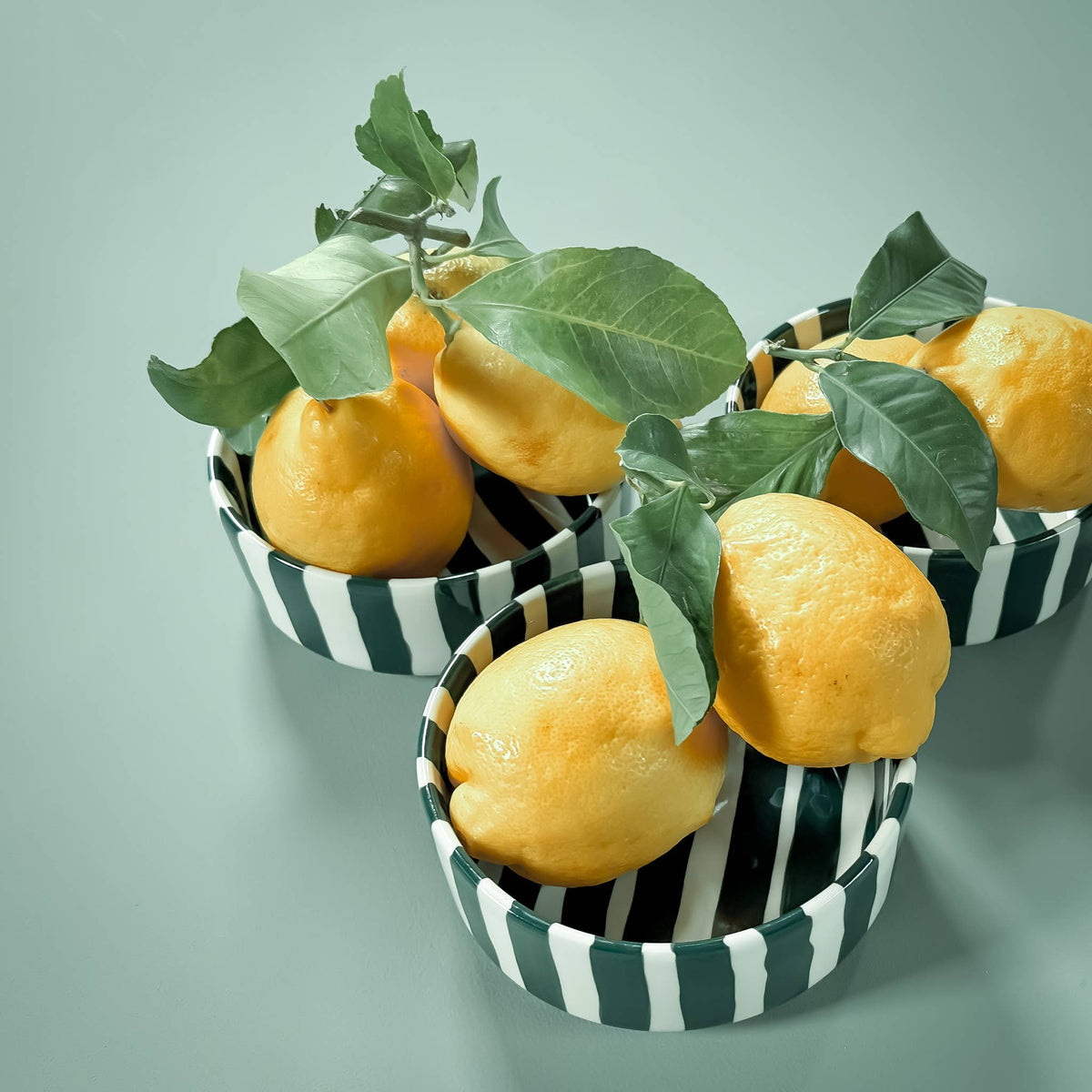 Magazin Minori Becher Stripes - gentle green