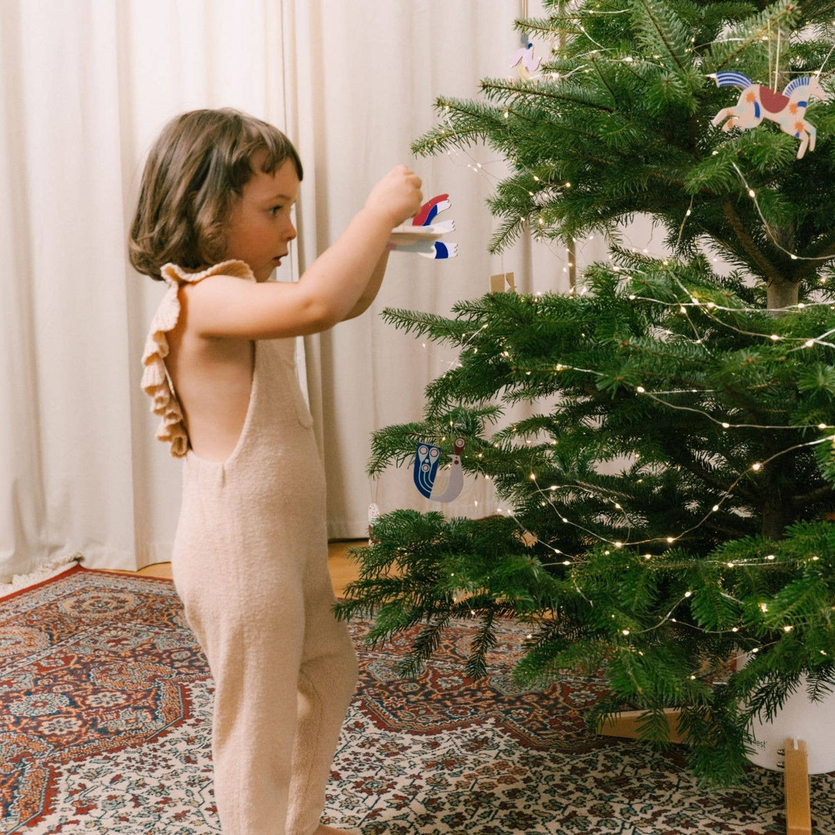 Schlittschuhläufer Weihnachtsornament, Weihnachtsbaum-Hängedekoration