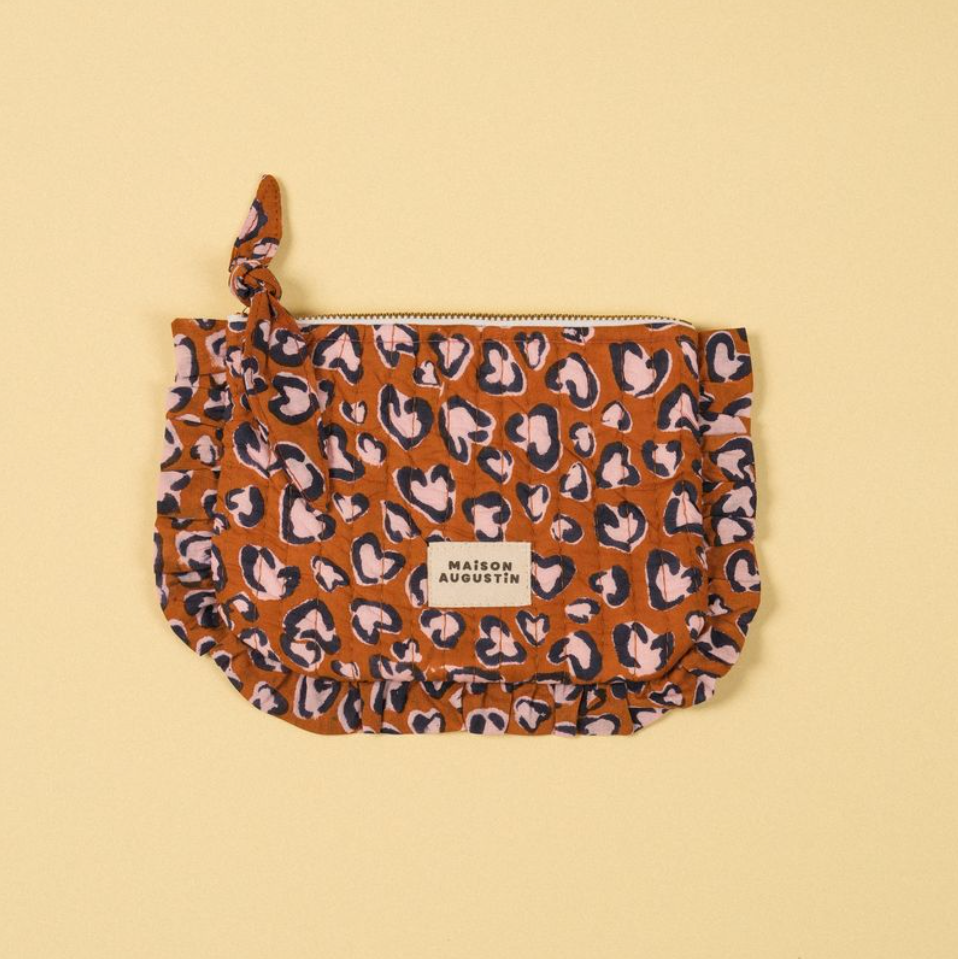 Maison Augustin Kleine Leo Kamel Tasche/ Kosmetiktasche/ Etui
