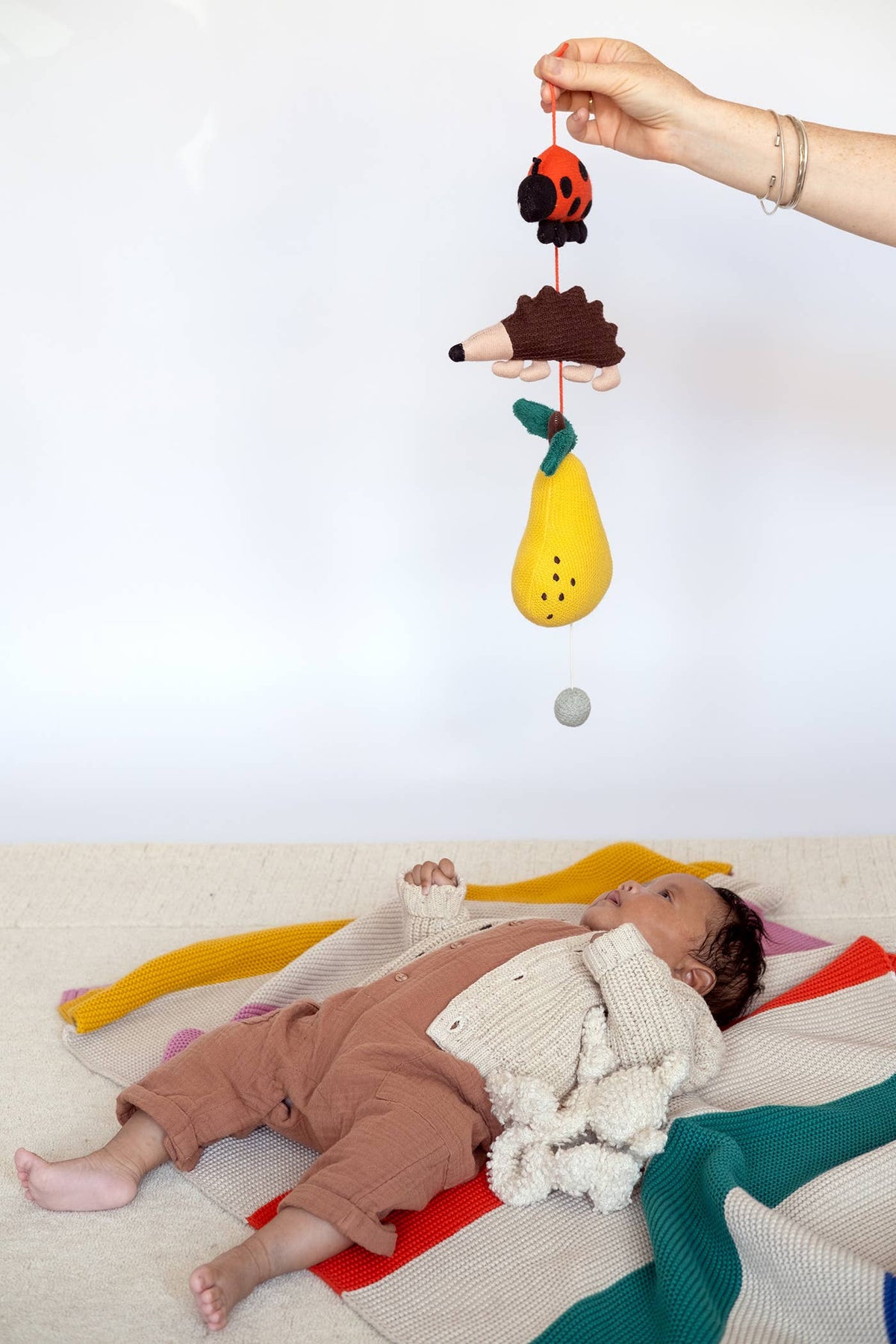 Sophie Home Musik-Mobile  Gartenmotiv mit Marienkäfer und Igel