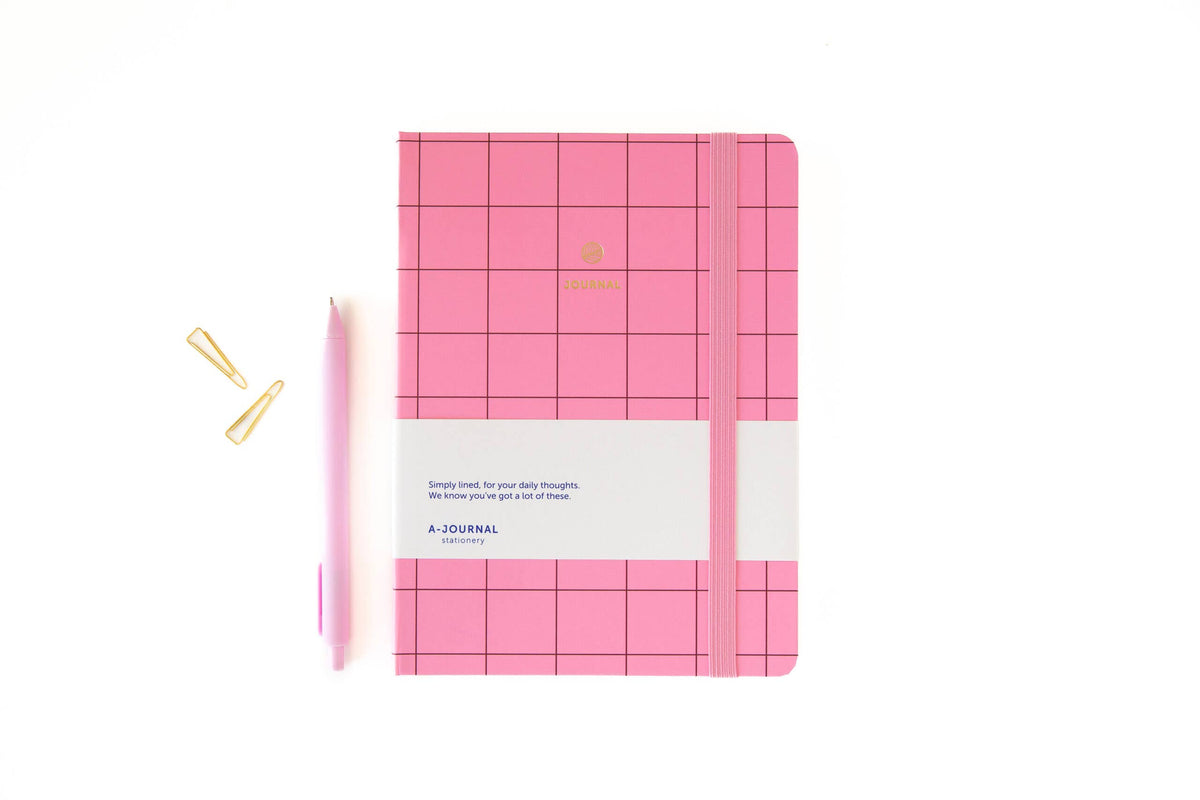 A-Journal Notizbuch Dünne Streifen Beige