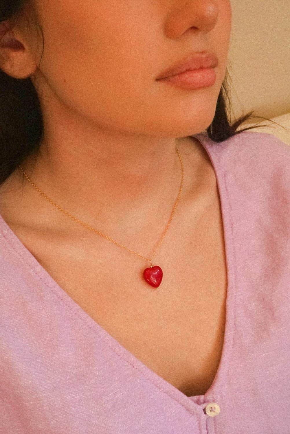 San San "Mon coeur" - Kette mit Herzanhänger