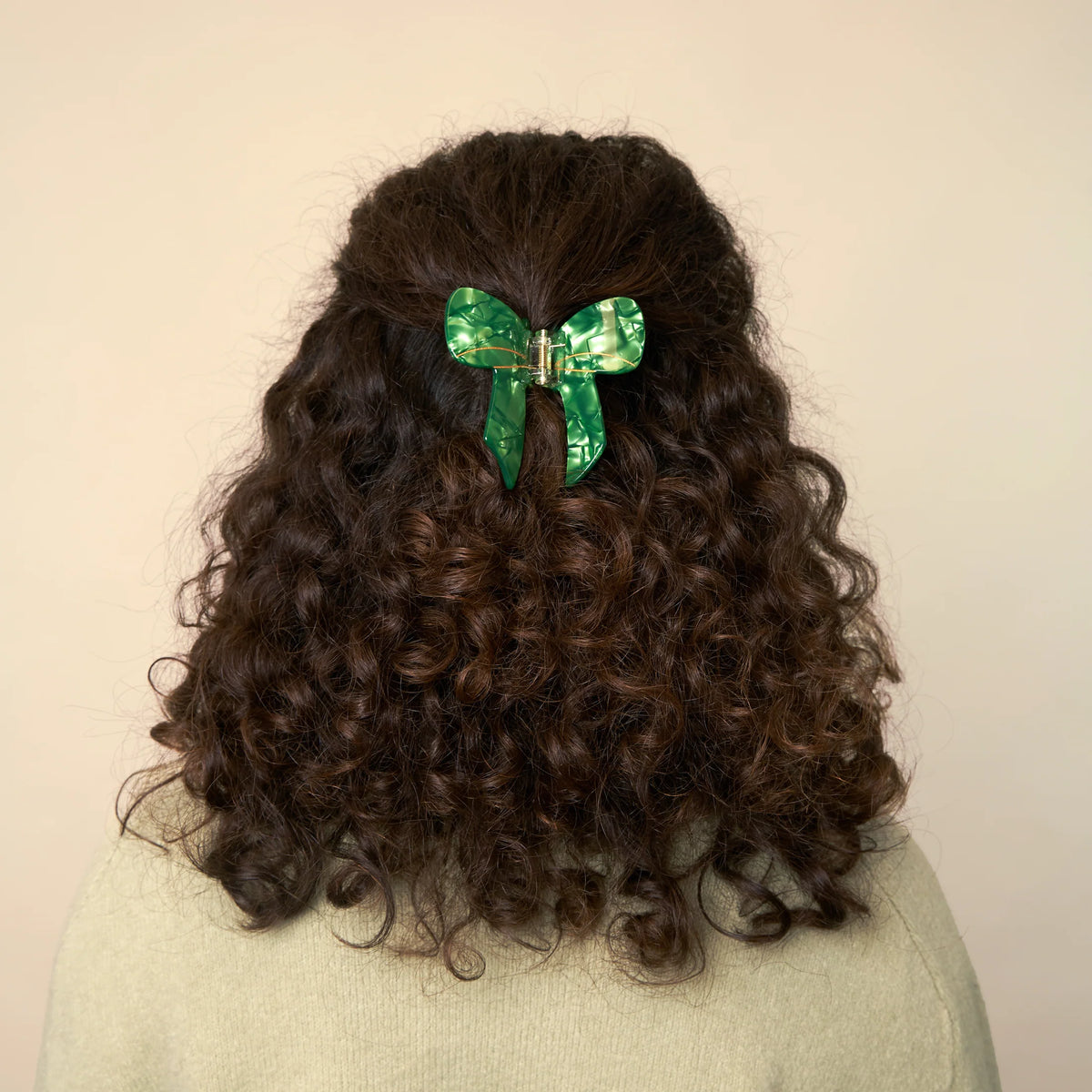 Coucou Suzette Haarklammer grüne Schleife