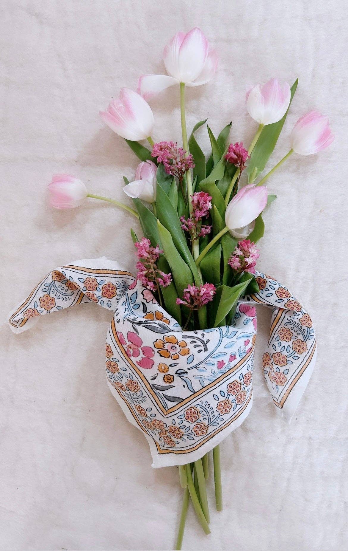 SO FAMILY - kleines Tuch "Delhi azure"
