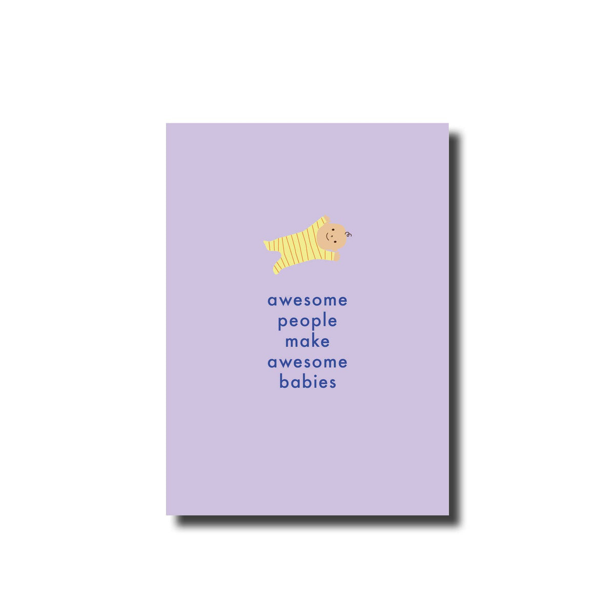 Postkarte · Tolle Menschen machen tolle Babys lila