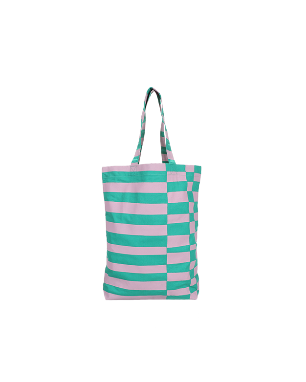 Shopper grafisch coral oder emerald