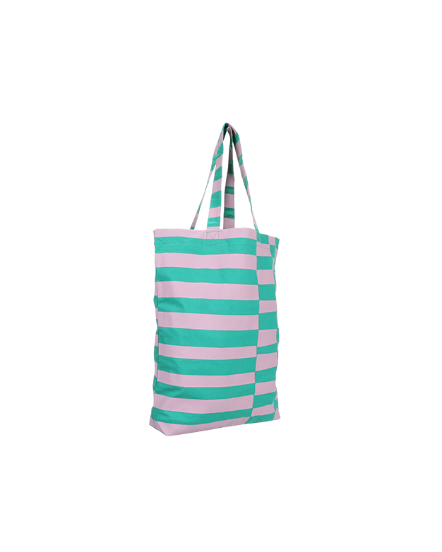 Shopper grafisch coral oder emerald