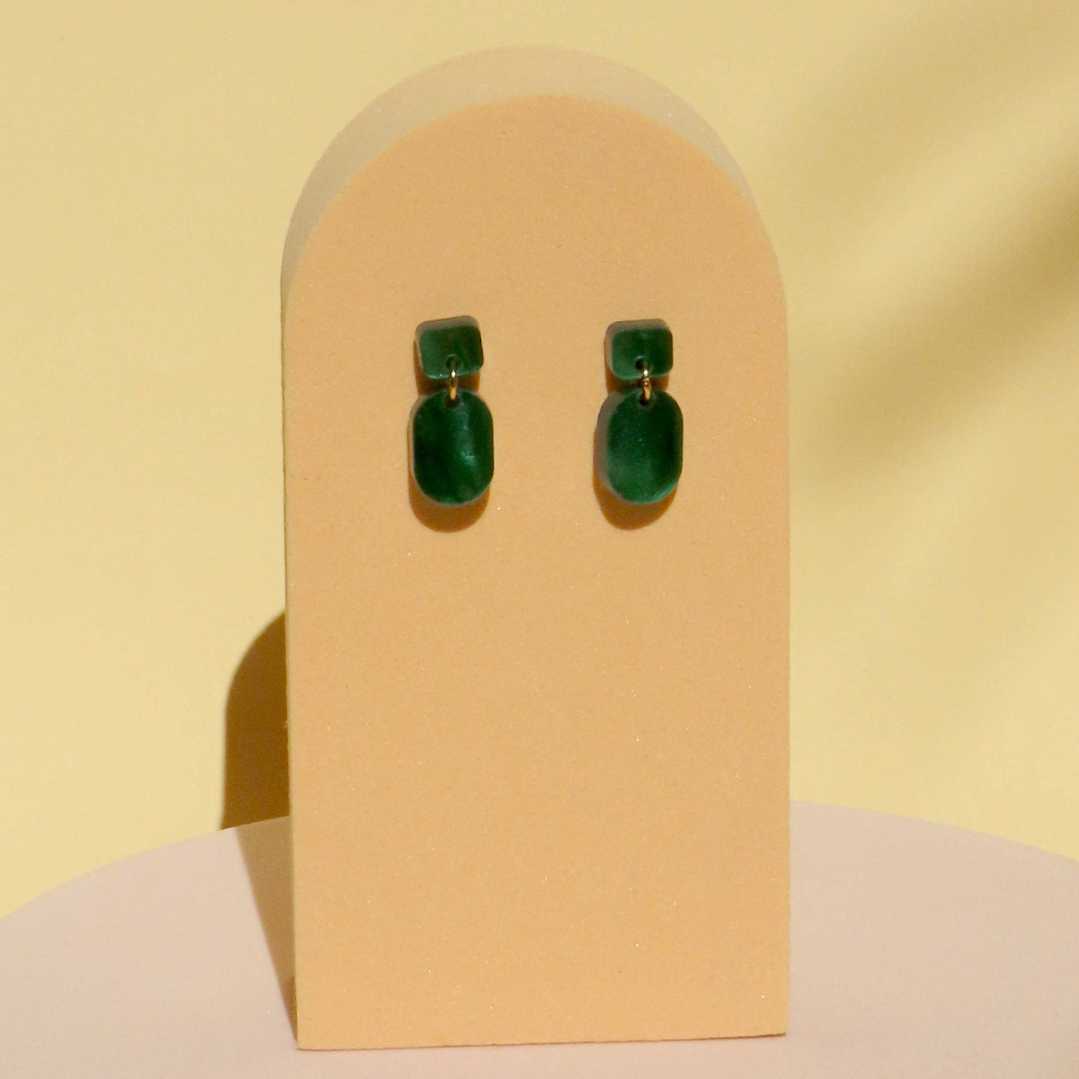 niemalsmehrohne Green Creamy Mini Ohrhänger