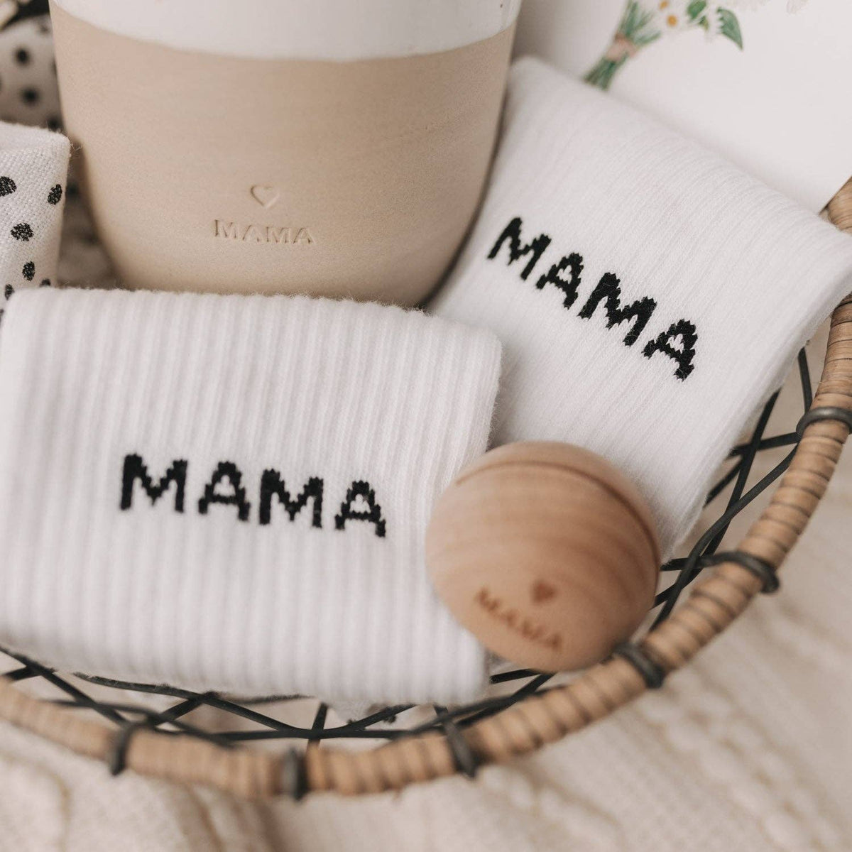 Socken 'Mama' Eulenschnitt