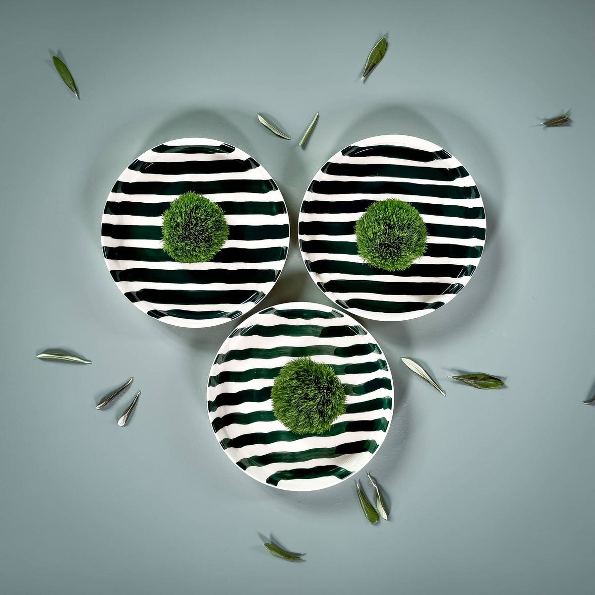 Magazin Minori Teller Stripes - gentle green
