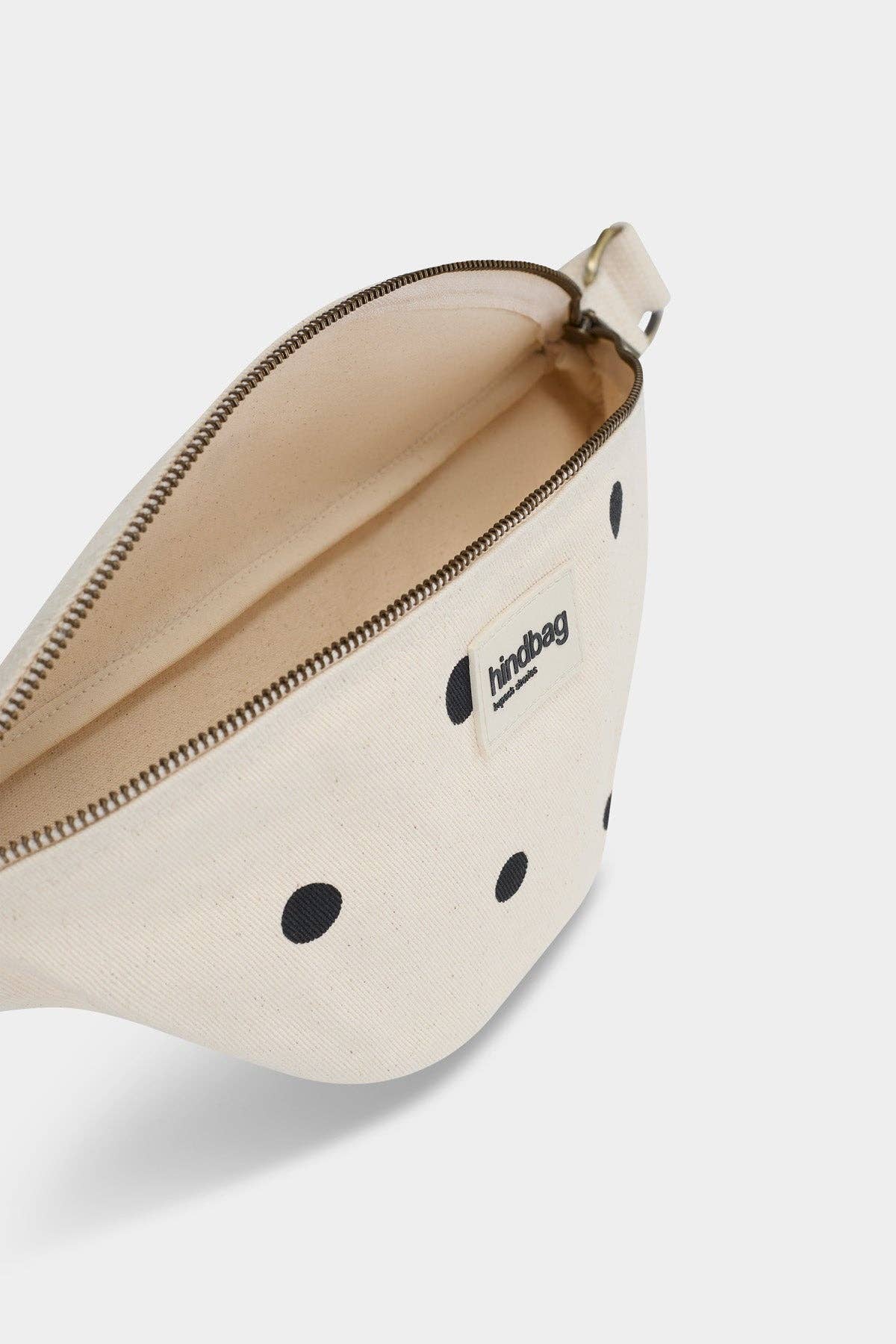 Hindbag - Gürteltasche "Olivia" Punkte ecru