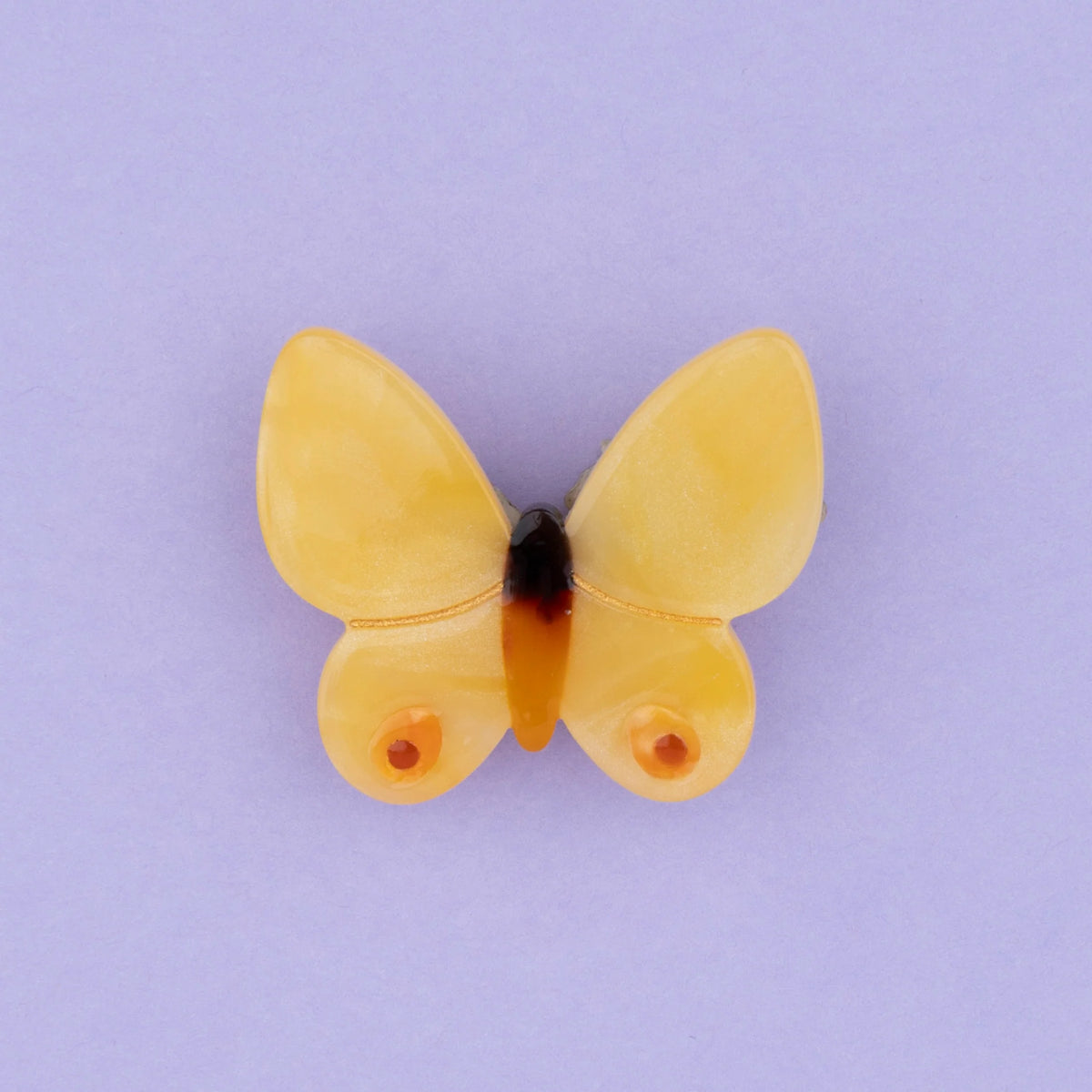 Coucou Suzette Haarclip 'Gelber Schmetterling'