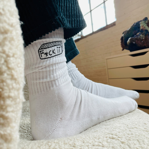 helen b Socken 'f*ck it'