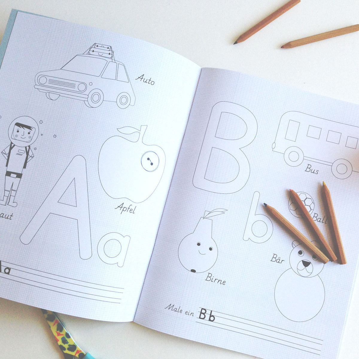 Malbuch 'Mein ABC Malbuch' Life is Delicious
