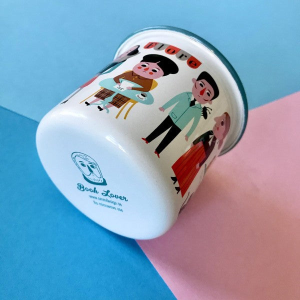 Emaille Tasse 'BOOK LOVER' OMM Design