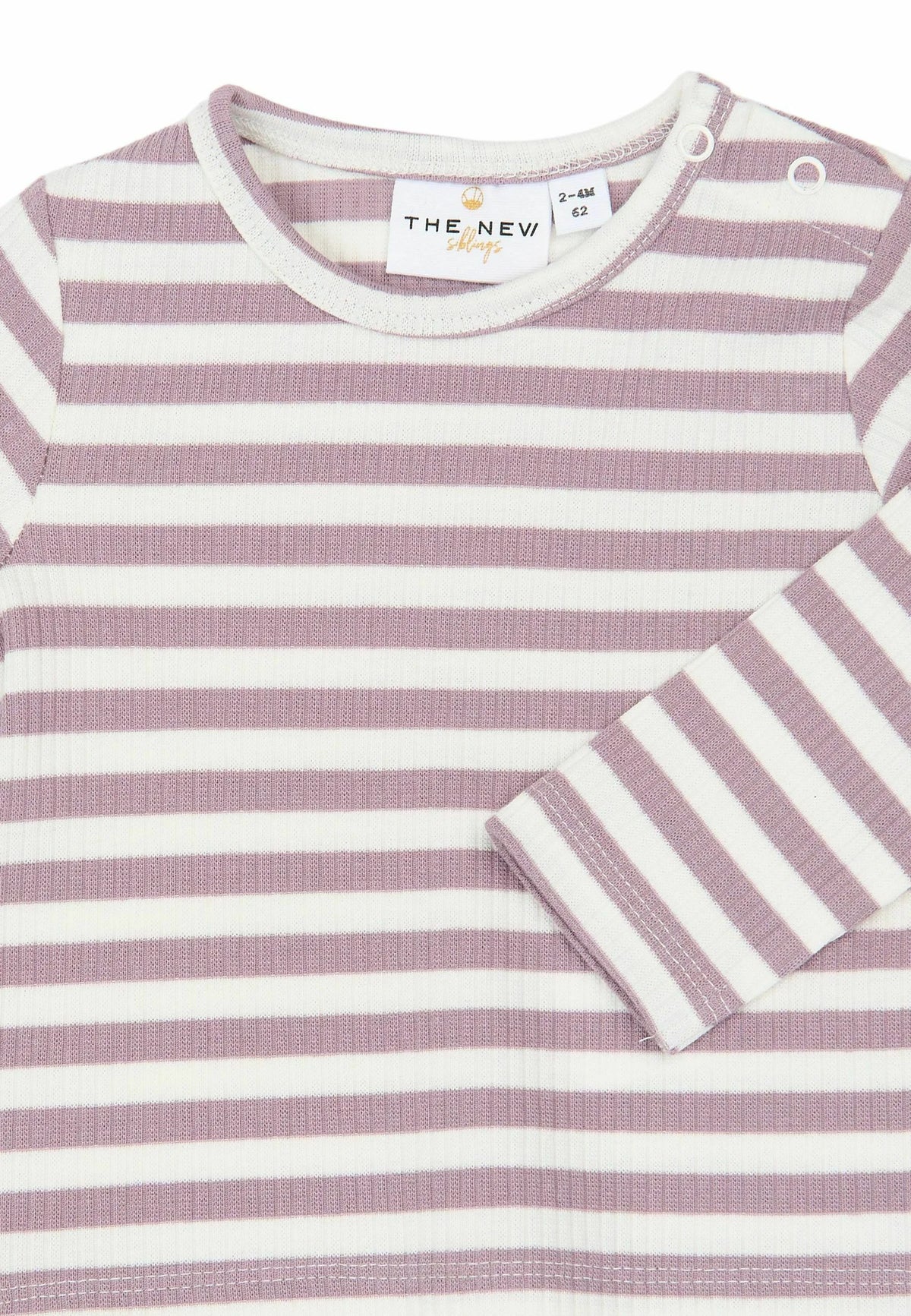 THE NEW Rib Tee in Elderberry-Gardenia