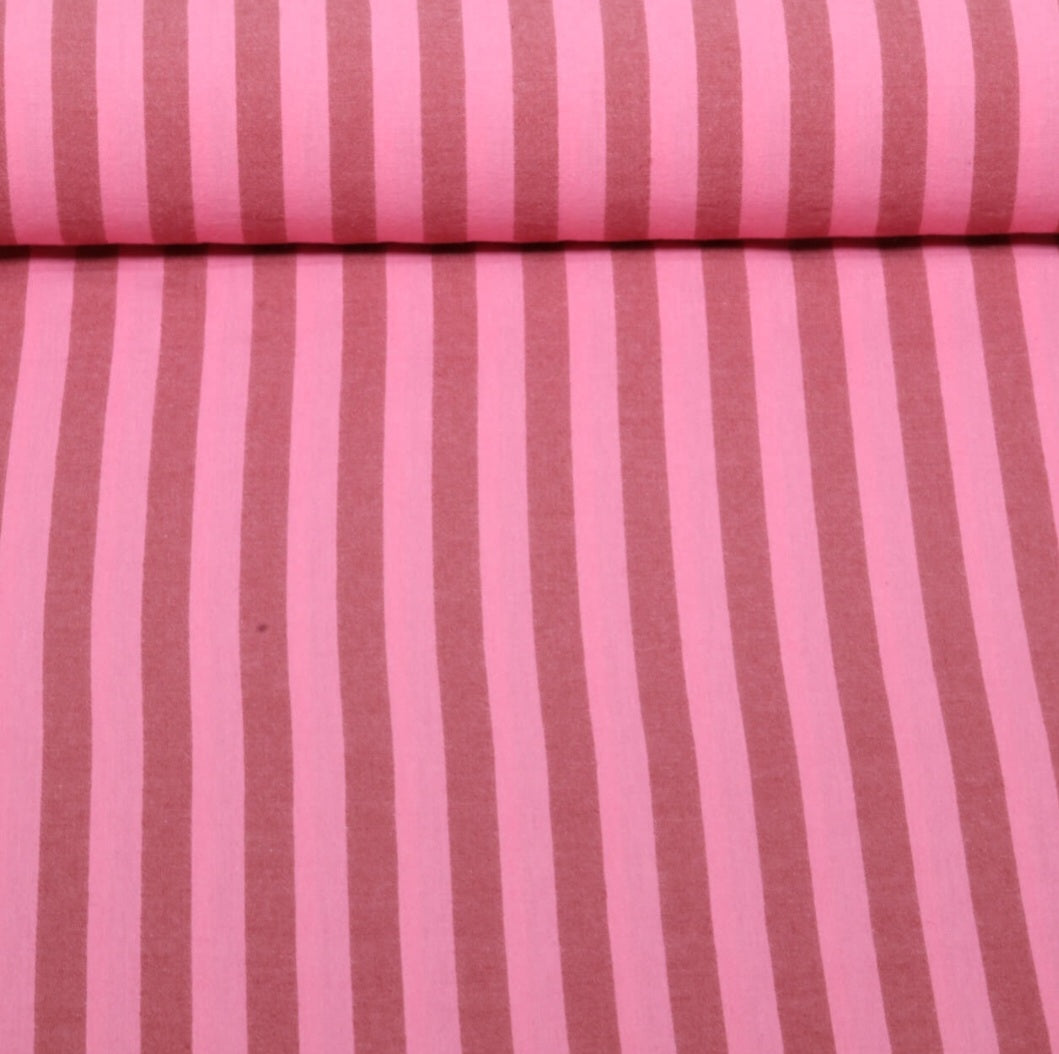 studio du. kurzarm Oberteil "Otilie" Streifen rosa mauve