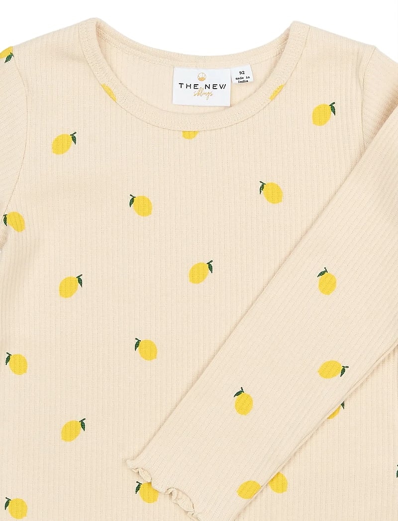 THE NEW TNSBFro L_S Rib Langarmshirt Gardenia