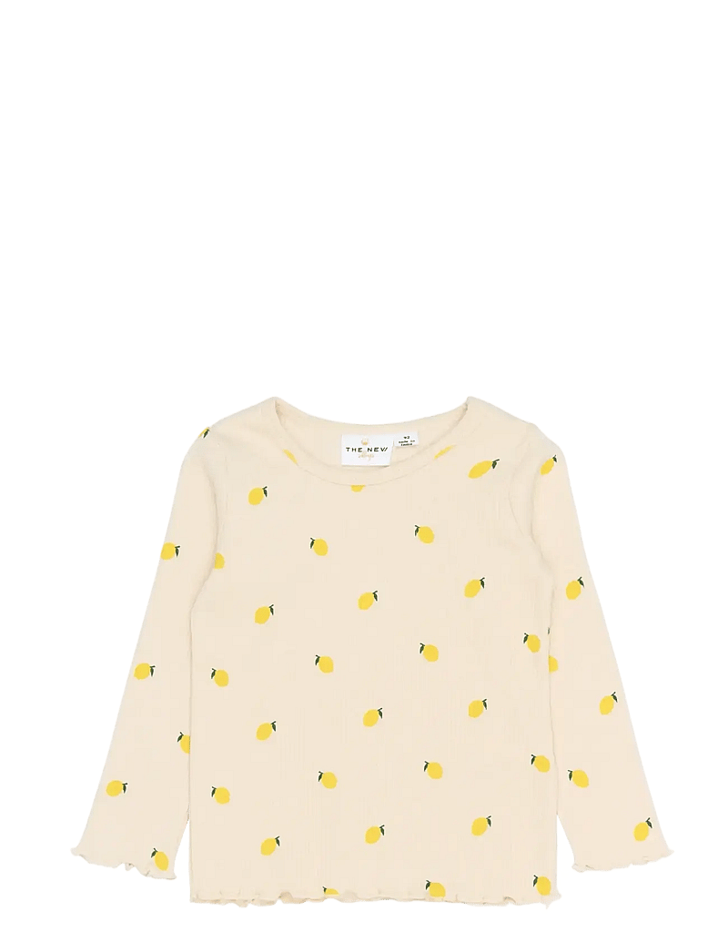 THE NEW TNSBFro L_S Rib Langarmshirt Gardenia