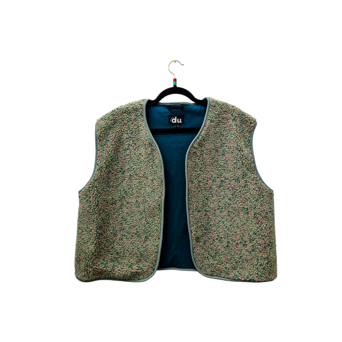 studio du. Teddyweste mint mit Sprenkel
