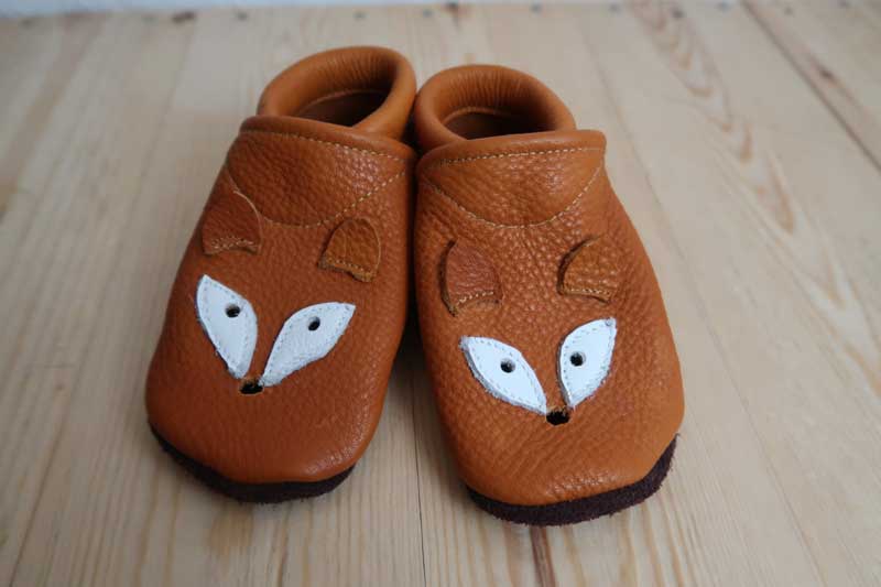 Lederpuschen Ecopell 'Fuchs'